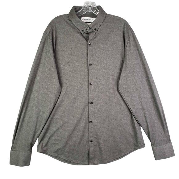 Mizzen + Main Shirt Men’s Size Large L Long Sleeve Button Down Gray - Picture 2 of 11